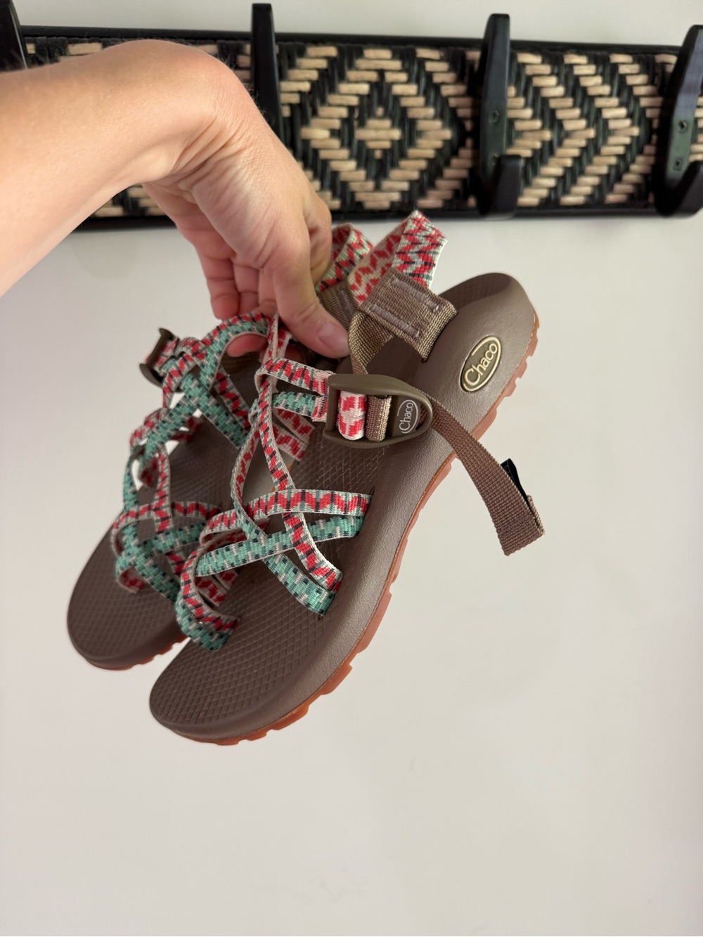 Chaco Women's ZX2 Classic Sandals - Dolman Pine Teal + Salmon - Size 7